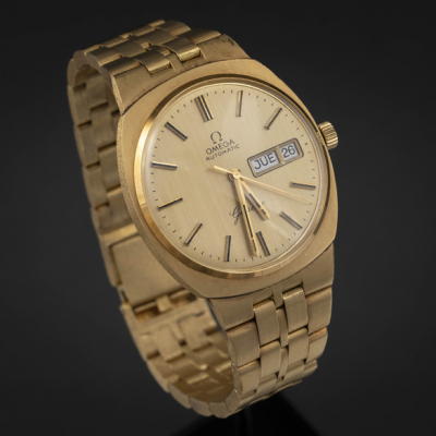 Reloj Omega Géneve automático, de caballero, en oro amarillo de 18kt.