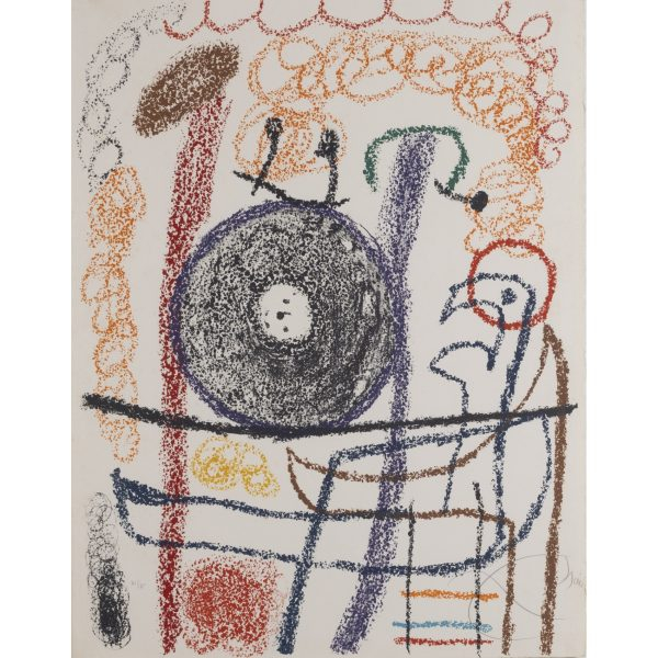 Joan Miró i Ferrà (Barcelona, 1893-Palma de Mallorca, 1983)  Album 21, 1978.  Litografía sobre papel Arches. Firmada y numerada 41/75 a lápiz.