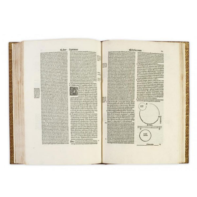 ARISTÓTELES.- &quot;DE PHYSICO AUDITU LIBRI VIII... Cum commentario Averrois&quot; Venetis, 1500. 