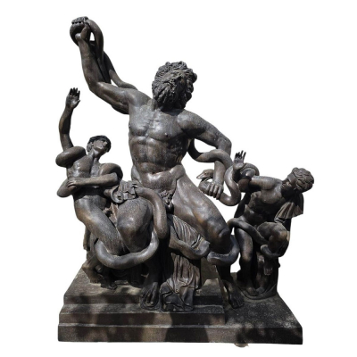 Escultura monumental de bronce de &quot;Laocoonte y sus hijos&quot;, Italia, década de 1950, 215 cm. 