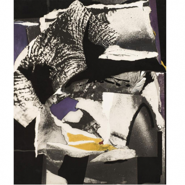 Darío Villalba. "Fusión 82 (1982)". Técnica mixta sobre lienzo. Al dorso firmado 