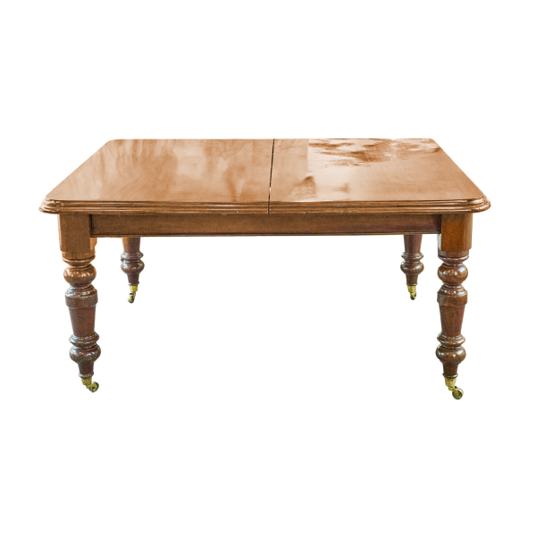 Mesa inglesa de comedor victoriana en madera de caoba, ppios. del s.XX.