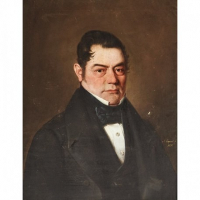 Antonio Maria Esquivel Suárez de Urbina (Sevilla, 1806-Madrid, 1857) Retrato de caballero.