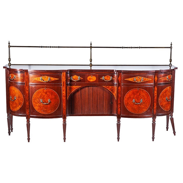 "Sideboard" ingles de caoba y raíz estilo Jorge III. 
