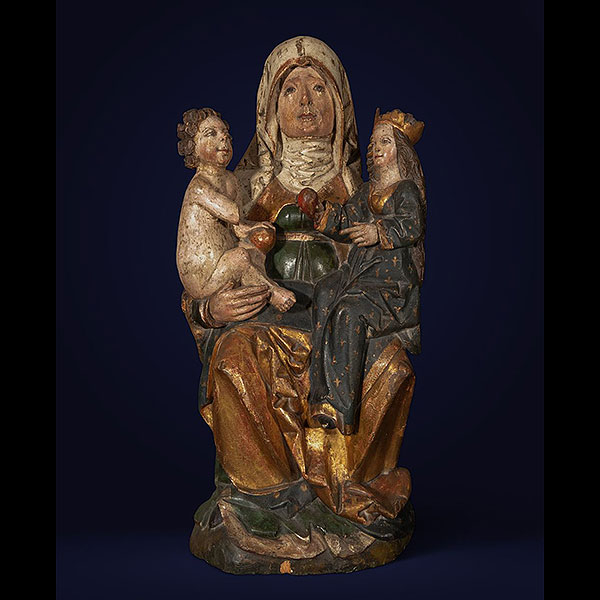 Escuela Alemana del siglo XV - Santa Ana, la Virgen y el Niño