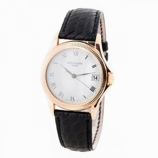 Reloj cab., suizo, PATEK PHILIPPE Calatrava, Ref 5117R-001. Sólida caja 37 mm en oro rosa 18 K 