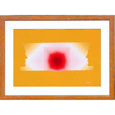 ETIENNE ELIAS   (1936-2007)  &quot;Espejo &quot;  Firmado: Elías / 73  Óleo / Cartulina 