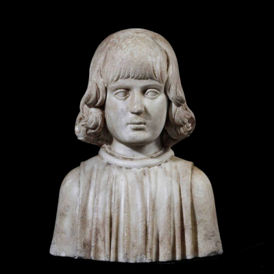 Francesco Laurana (Vrana, 1430 &ndash; Avi&ntilde;&oacute;n, 1502) - "Retrato de joven aragon&eacute;s".    M&aacute;rmol labrado. 