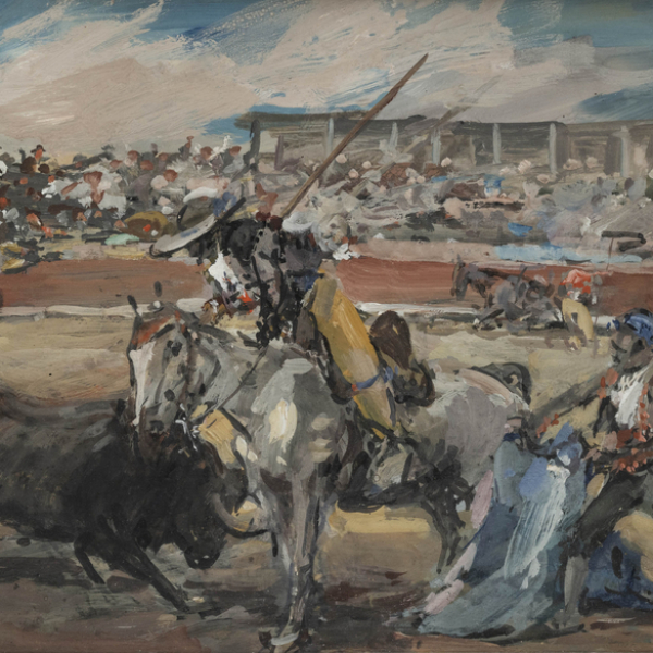 "Picador"  ROBERTO DOMINGO (París, 1883-Madrid, 1956)   Firmado: Roberto Domingo   Técnica: Goauche/cartón