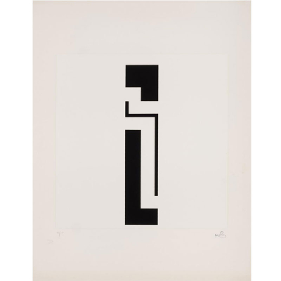 Kupka. &quot;Sin título&quot;. Aguafuerte sobre papel. Firmado en el ángulo inferior derecho.