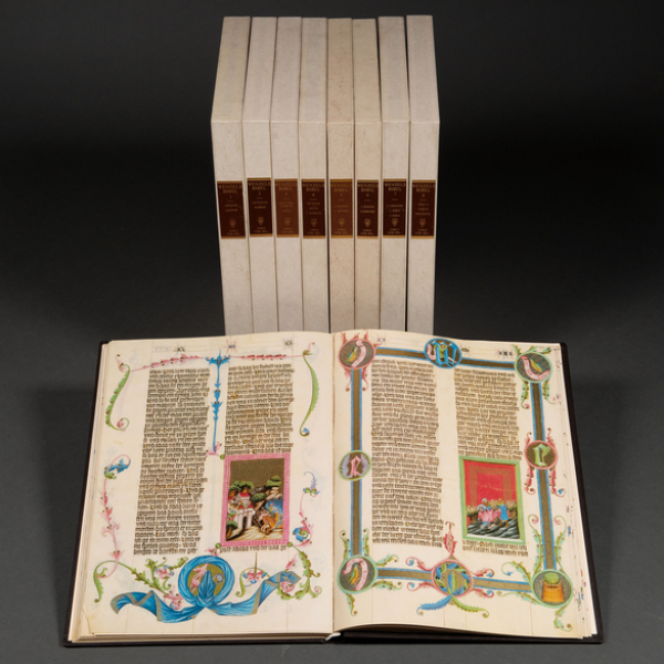 Facsímil Colección de 8 Volúmenes de Wenzelsbibel, Genesis und Exodus , Códice Vindobonensis 2759-2764. Ejemplar 617/780