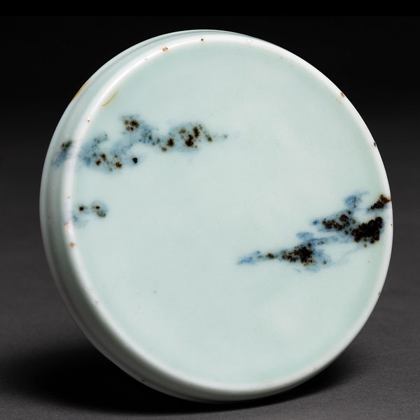 Placa circular en porcelana China siglo XIX