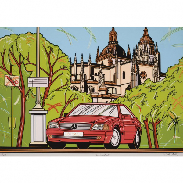 Nicolas Gless. "La catedral". Serigraf&iacute;a sobre papel. 