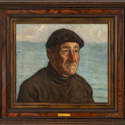 &quot;Pescador&quot;  ÁNGEL CABANAS OTEIZA (Guipúzcoa, 1875-1964) 