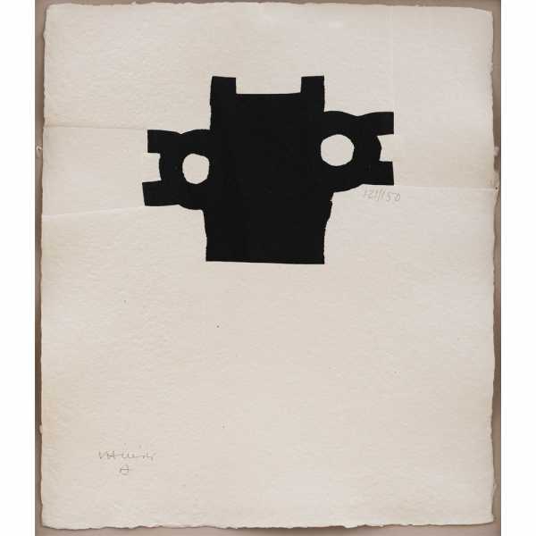 "Kutxa"  EDUARDO CHILLIDA (San Sebasti&aacute;n, 1924-2002). Serigraf&iacute;a con relieve/papel