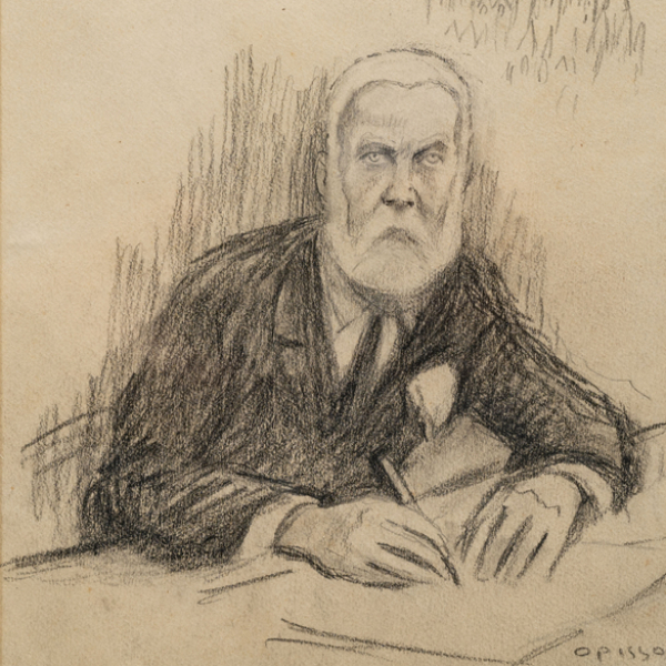 &quot;El arquitecto Gaudí&quot;.  RICARDO OPISSO (Tarragona, 1880- Barcelona, 1966).  