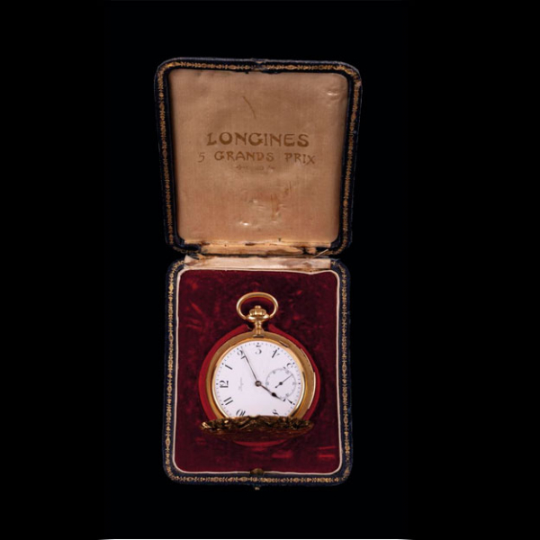 Reloj de bolsillo Longines de oro sonería para caballero