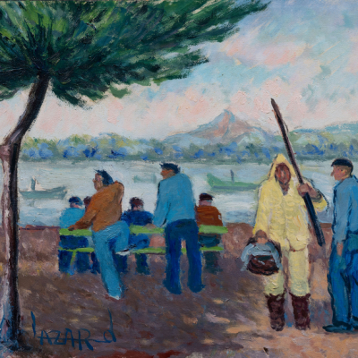 &quot;Pescadores&quot;  AGUSTÍN LAZARD (Irún, 1892-1977) 