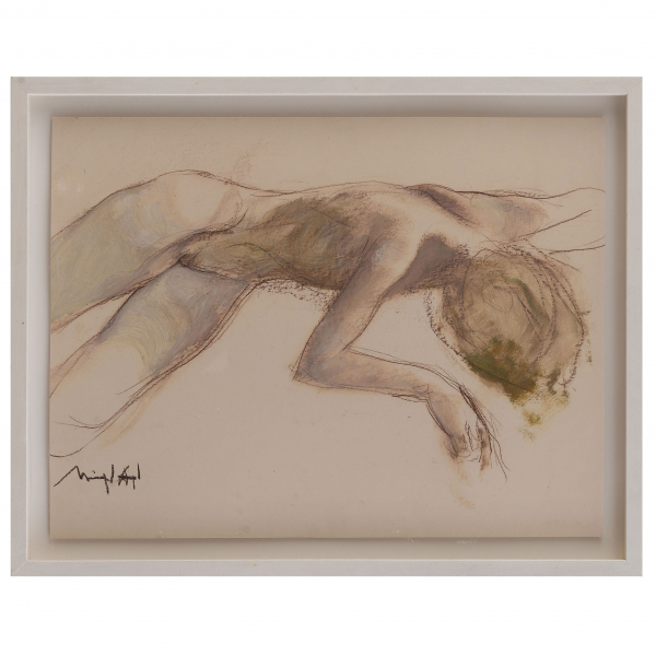 &quot;Desnudo de mujer&quot;.  MIGUEL ÁNGEL ÁLVAREZ (Tolosa, 1927 - 2011). 