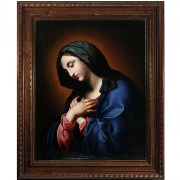 Madonna en Oración - Antonio Cavallucci (Sermoneta 1751- Roma 1798), siglo XVIII, Barroco Italiano.