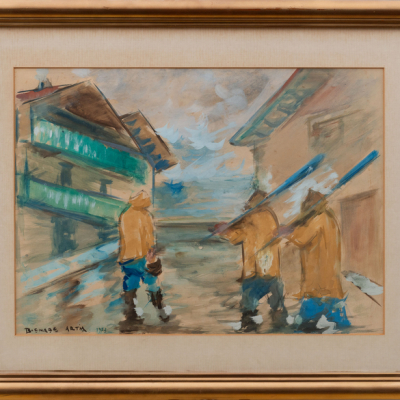 &quot;Siras amarillas&quot;&quot;  BERNARDINO BIENABE ARTIA (Echalar, 1899-1987) 