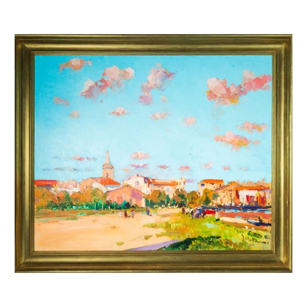 "Sol de Tarde" , Eliseo Meifrén Roig (Barcelona, 1859-1940).  Óleo sobre lienzo 
