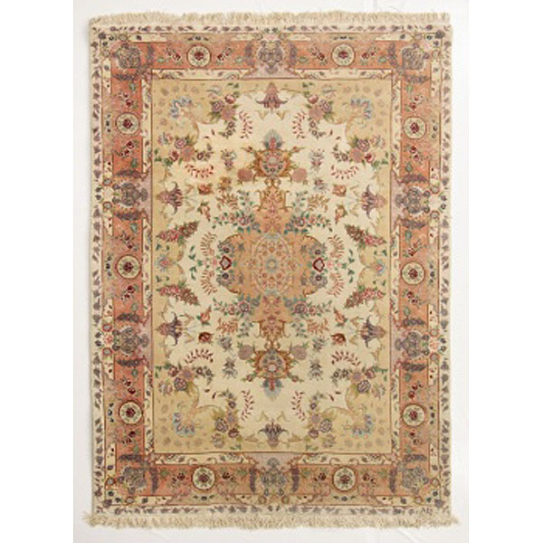 Alfombra de lana Tabriz.