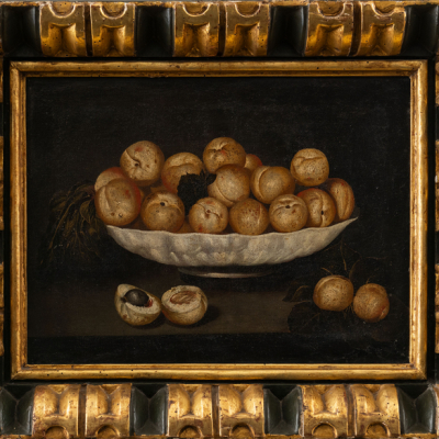 &quot;Bodegón de Albaricoques&quot;   ESCUELA ESPAÑOLA, Siglo XVII