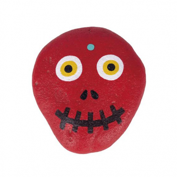 Albert Pinya. "Sin t&iacute;tulo (2013)". Piedra policromada.