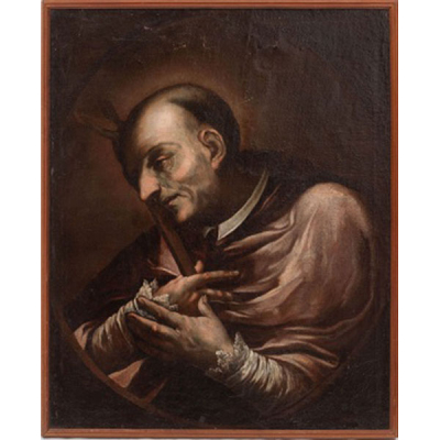 DANIELE CRESPI  (Milan 1598-1630) &quot;San Carlos Borromeo &quot;
