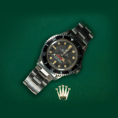 ROLEX Oyster Perpetual Date Sea-Dweller &quot;Double Red&quot;, Ref. 1665. Año 1974. Con GARANTÍA ORIGINAL.