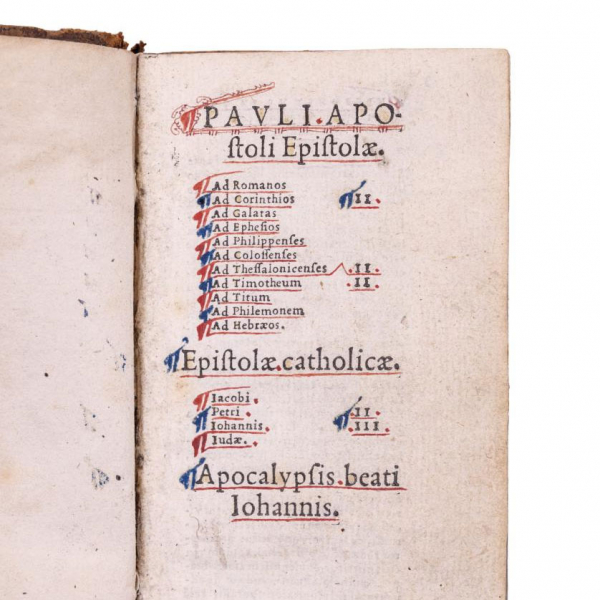  "PAULI APOSTOLI EPISTOLAE" (Nuevo Testamento) - París: officina Roberti Stephani, 1533.
