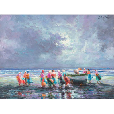 JOSE LULL  (Valencia 1933) &quot;Mariscadoras&quot;