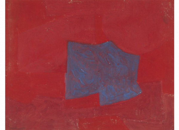 SERGE POLIAKOFF (Moscú, 1900 - París, 1969) Composición en rojo y azul, 1963-4