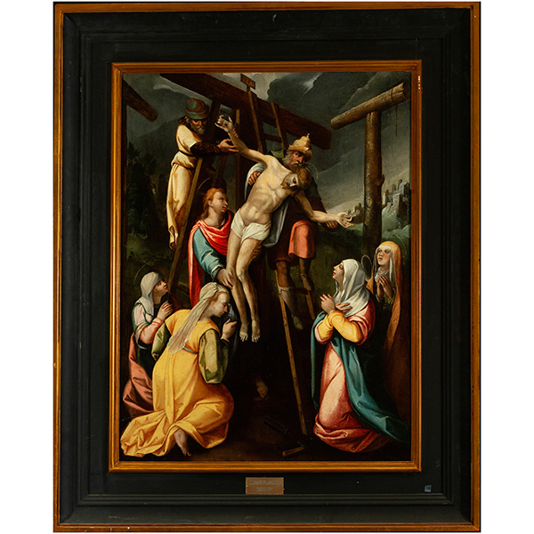 El Descendimiento de Cristo, escuela manierista italiana del siglo XVI