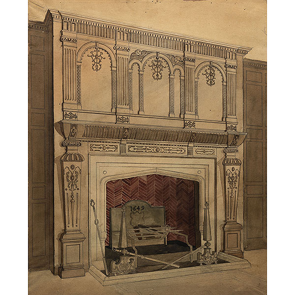 &quot;Interior de Chimenea&quot;   ISIDORO GUINEA (Bilbao, 1893-1947) 