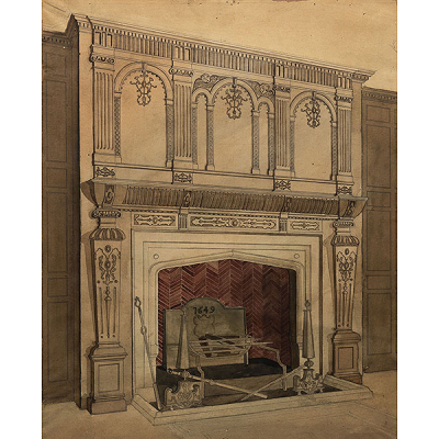 &quot;Interior de Chimenea&quot;   ISIDORO GUINEA (Bilbao, 1893-1947) 