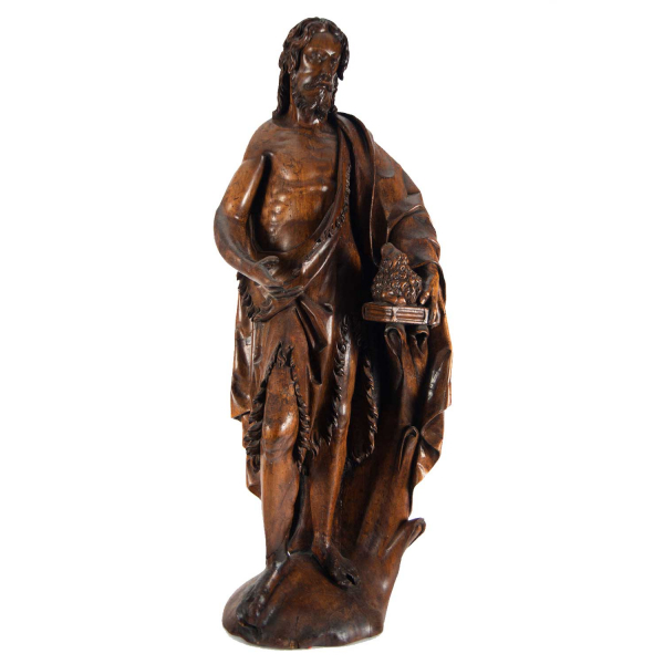 Monumental Talla de San Juan Evangelista del siglo XV a tamaño real, Manera de Gil de Siloé (Burgos, 1493 - 1501).