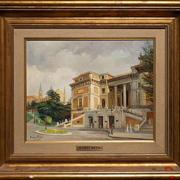&quot;Vista del Museo del Prado&quot;  BENITO CRUZ MESA(Córdoba, 1934) 