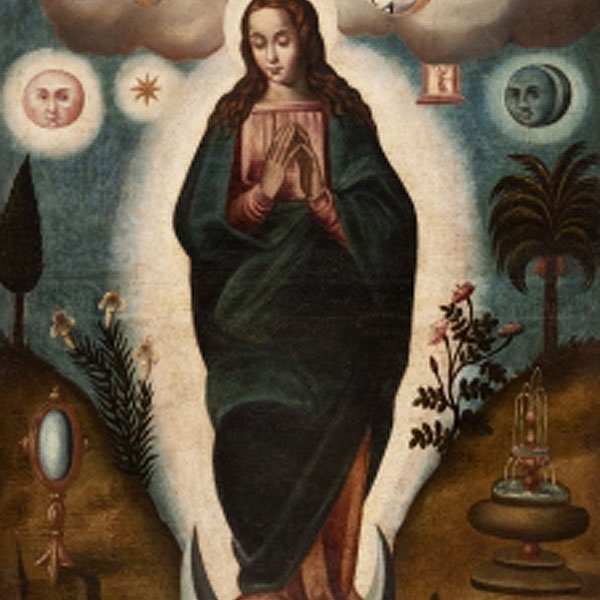 ESCUELA ESPAÑOLA  (S. XVII) &quot;Virgen Inmaculada&quot;