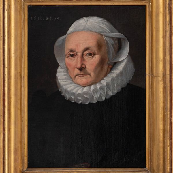 "Retrato de mujer con gola" ESCUELA HOLANDESA DEL SIGLO XVII. &Oacute;leo/Lienzo. 