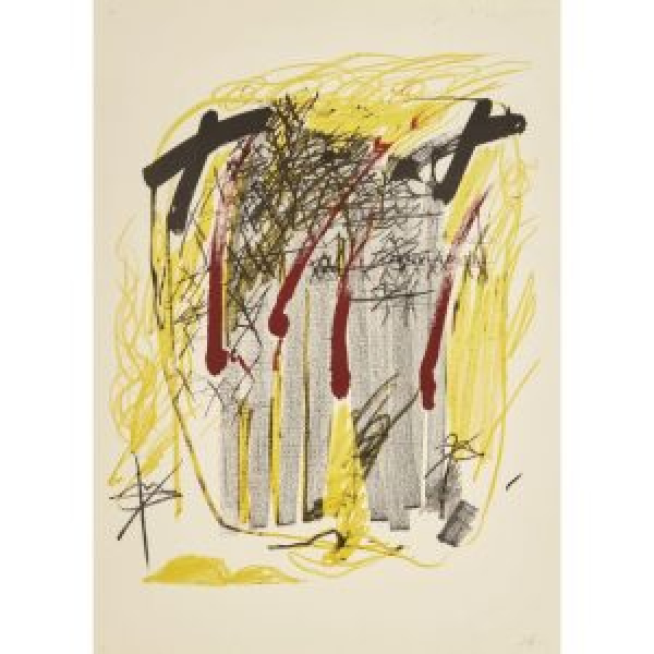 Antoni Tàpies (Barcelona, 1923-2012) Sin título. Litografía