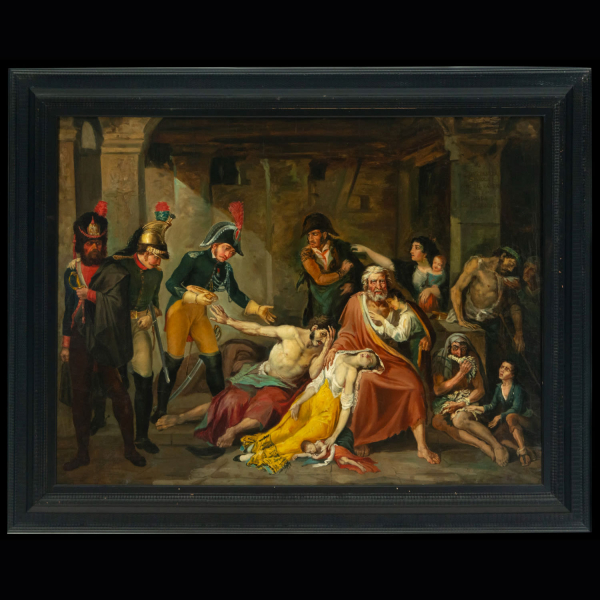&quot;La Hambruna de Madrid&quot; - &quot;Nada Sin el Rey Fernando XVII&quot; - Guerra de la Independencia, óleo sobre lienzo fechado en 1811 - 1812.