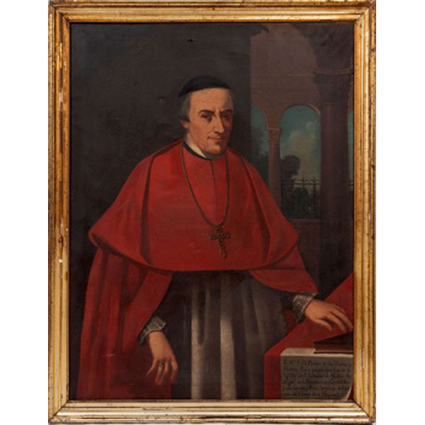 ESCUELA ESPAÑOLA  (S. XIX) &quot;Retrato del Ilustrísimo S. D. Phelipe De Los Tueros y Huerta&quot;