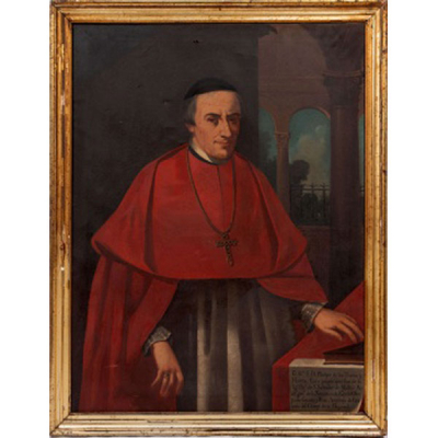 ESCUELA ESPAÑOLA  (S. XIX) &quot;Retrato del Ilustrísimo S. D. Phelipe De Los Tueros y Huerta&quot;