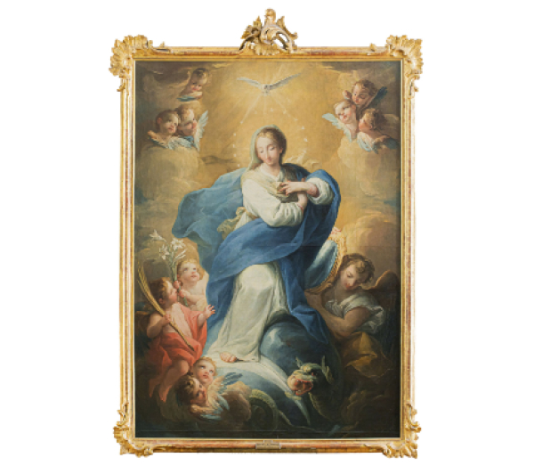 MARIANO SALVADOR MAELLA (Valencia, 1739-Madrid, 1819)  Inmaculada Concepción.  década de 1780.   Óleo sobre lienzo.