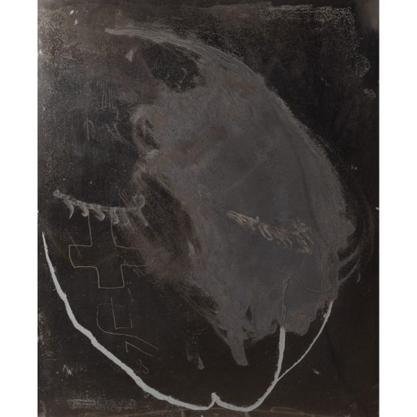 Antoni Tàpies (Barcelona, 1923-2012)  Serie «Matière du Souffle», 1991.  Plancha de cobre original grabada al aguafuerte 