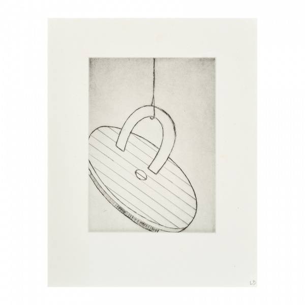 Louise Bourgeois (París, Francia, 1911-Nueva York, Estados Unidos, 2010)  In the Bottom.  Grabado a punta seca sobre papel.  Firmado 