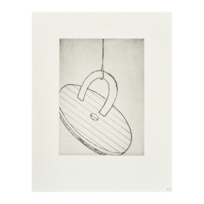Louise Bourgeois (París, Francia, 1911-Nueva York, Estados Unidos, 2010)  In the Bottom.  Grabado a punta seca sobre papel.  Firmado 