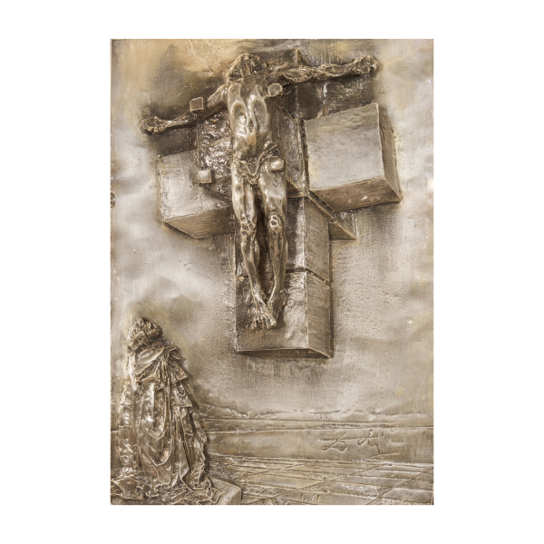 Homenaje a Salvador Dalí (Figueres, Girona, 1904-1989) por por Martin Lawrence Limited Editions, Van Nuys, California.  Corpus Hipercubus.  Plafón escultórico 